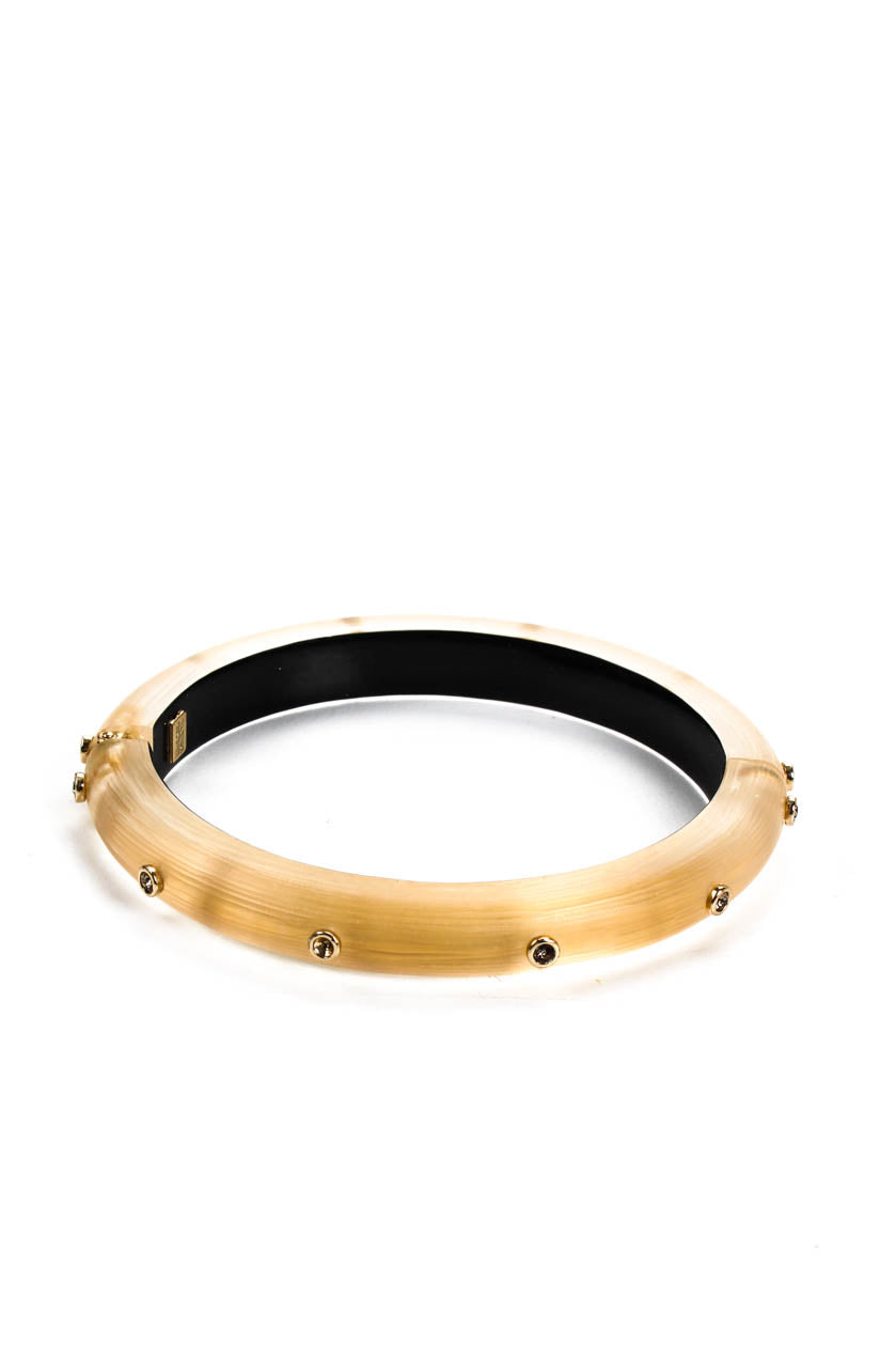 Alexis Bittar 14ct Gold-plated Molten Lucite Hinge Cuff Bracelet - Modafirma